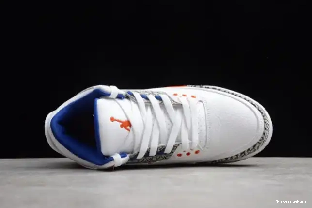 MaikeSneakers 3 'Knicks Rivals' Jordan Air 136064-148 Retro 0522